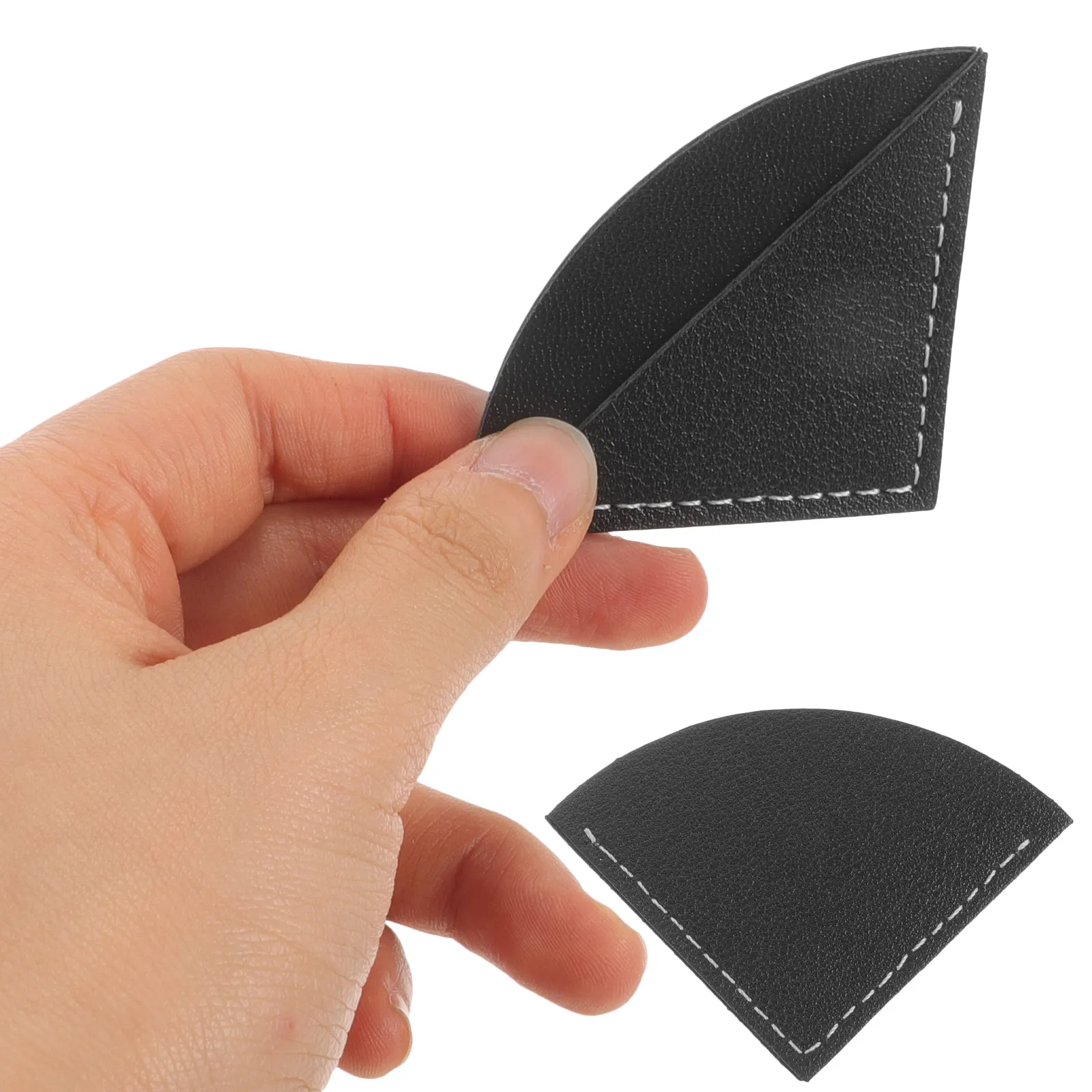 3Pcs Elegant Handmade PU Corner Bookmark Vintage Design Page Protector for Books Notebooks Albums Reading Lover Student Gift