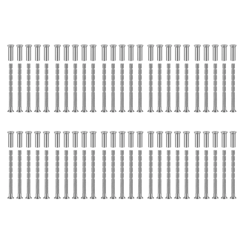 

4mm Pack of 50 Stainless Steel Screws Stylish Screw Set Handle Screws for Handles Improve Your Door Decoration Durable