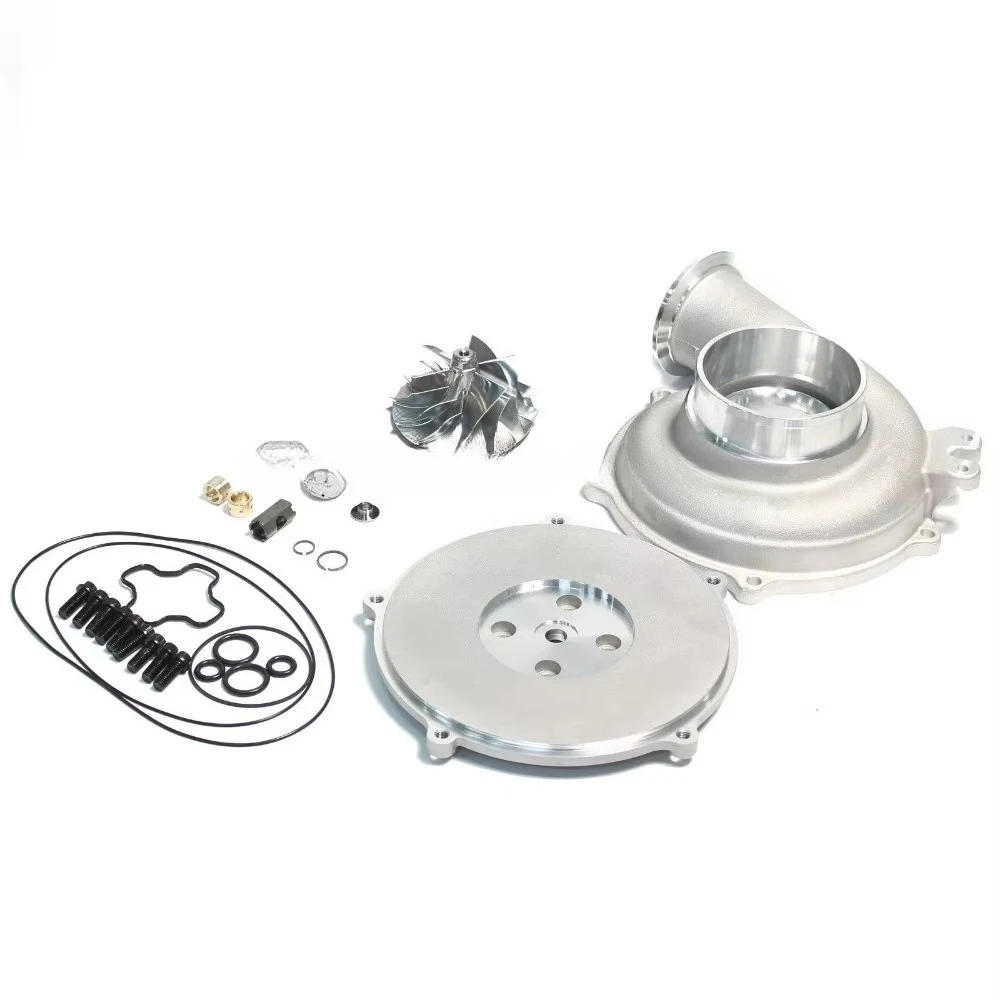 GTP38 Upgrade Kit ALL in One Repair Kit 66/88 Billet Wheel+Housing+Backing Plate Supercharger