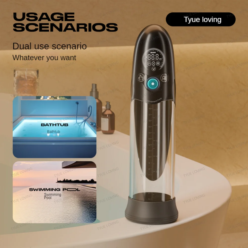 Waterproof Medical Vacuum Pumps for Male Size Enhancement, Masturbation, Delay Training Enhance Size and Performance in the Bath - Image 3