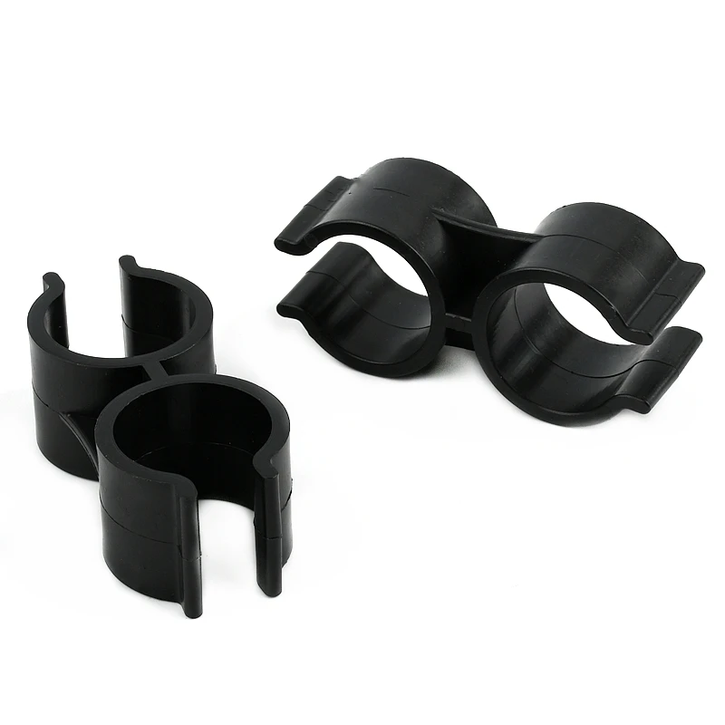 H-Shaped PVC Pipe Clamp Garden Watering Irrigation Joints Aquarium Fish Tank Drain Clip Support Fittings 25mm 25mm 5-100PCS