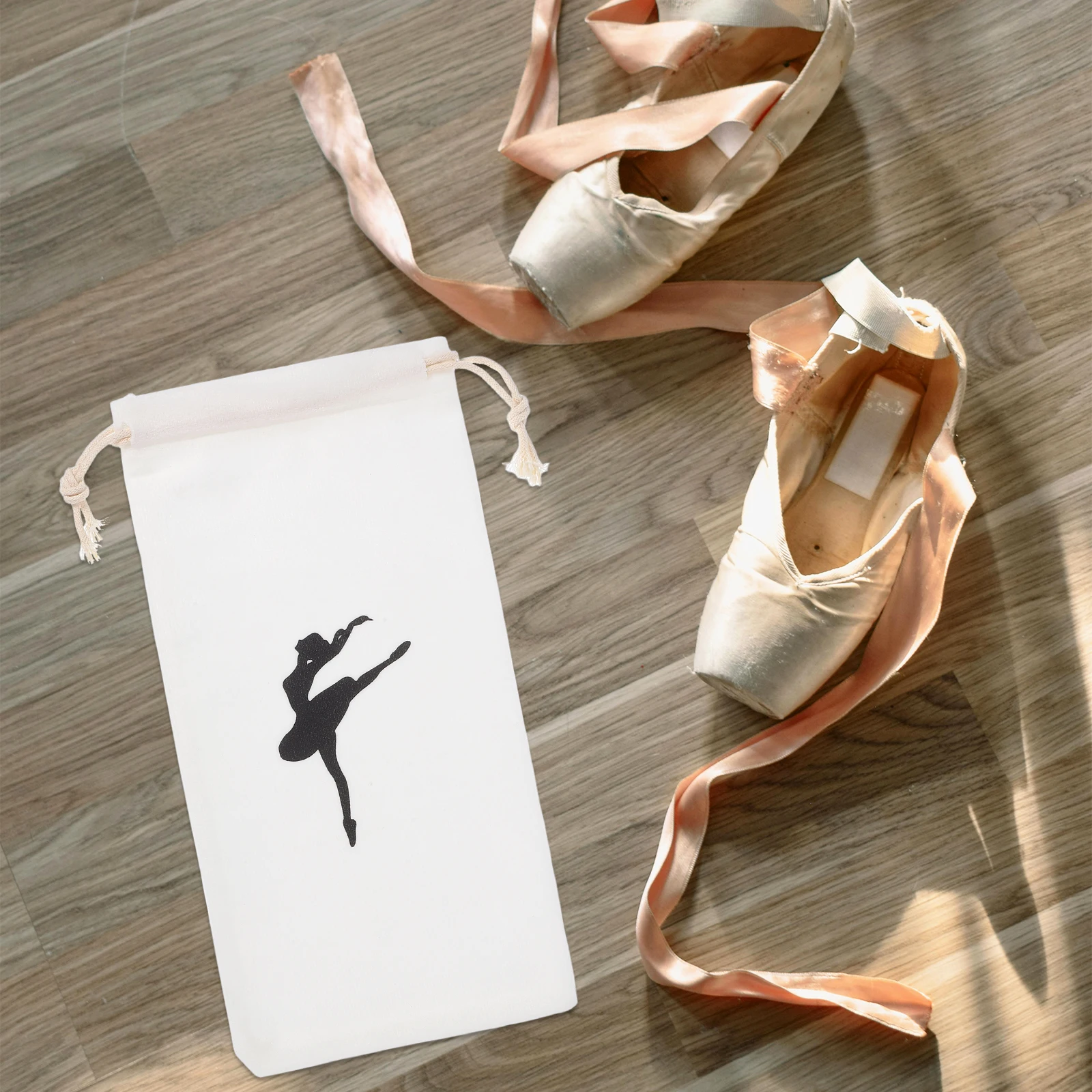

4 Pcs Ballet Shoes Pointe Storage Bag Bags Dance for Dancers Washable Girls Small Child