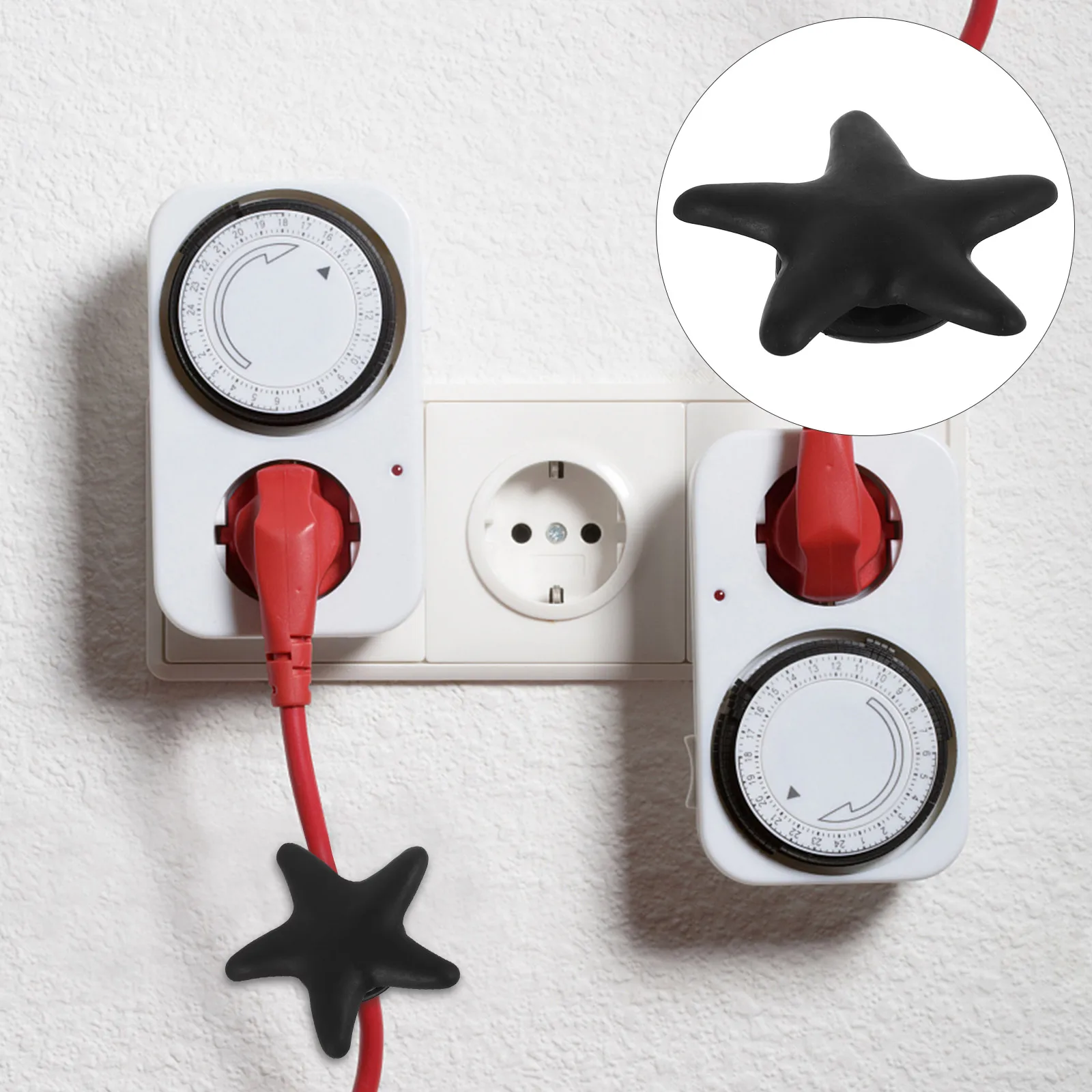 

10 Pcs Wire Fixer Adhesive Cord Holder Charging Cable Organizer Clamp Holders Management Plastic Cables