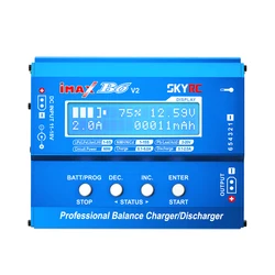 Caricabatterie bilanciato Skyrc IMAX B6 V2 6A 60W, adatto per batterie al litio nichel-idrogeno nichel-cadmio in auto RC