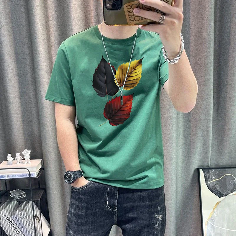 

Fashion O-Neck Short Sleeve Printed England T-Shirts Men's Clothing Summer New Loose Casual Tops All-match Tee Shirt