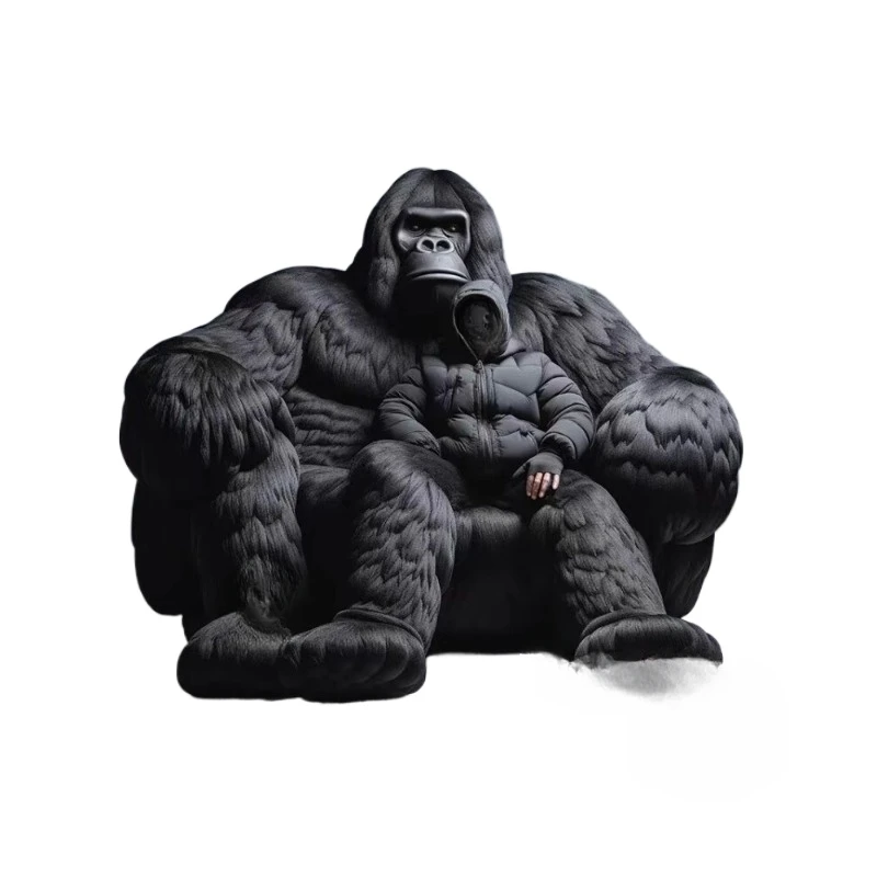 Black king gorilla Italian high-end living room custom sofa