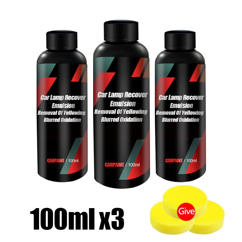 Car Light Restorative Liquid Removing Oxidation Dirt Portable Headlight Repair Polish Liquid For Car Headlight Restoration