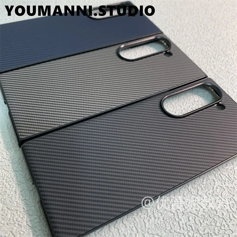 For Samsung Galaxy Z Fold 7 6 Case Simple Kevlar Texture Magnetic Suction Skin-friendly Anti-drop Cover Samsung Galaxy Z Fold7 6