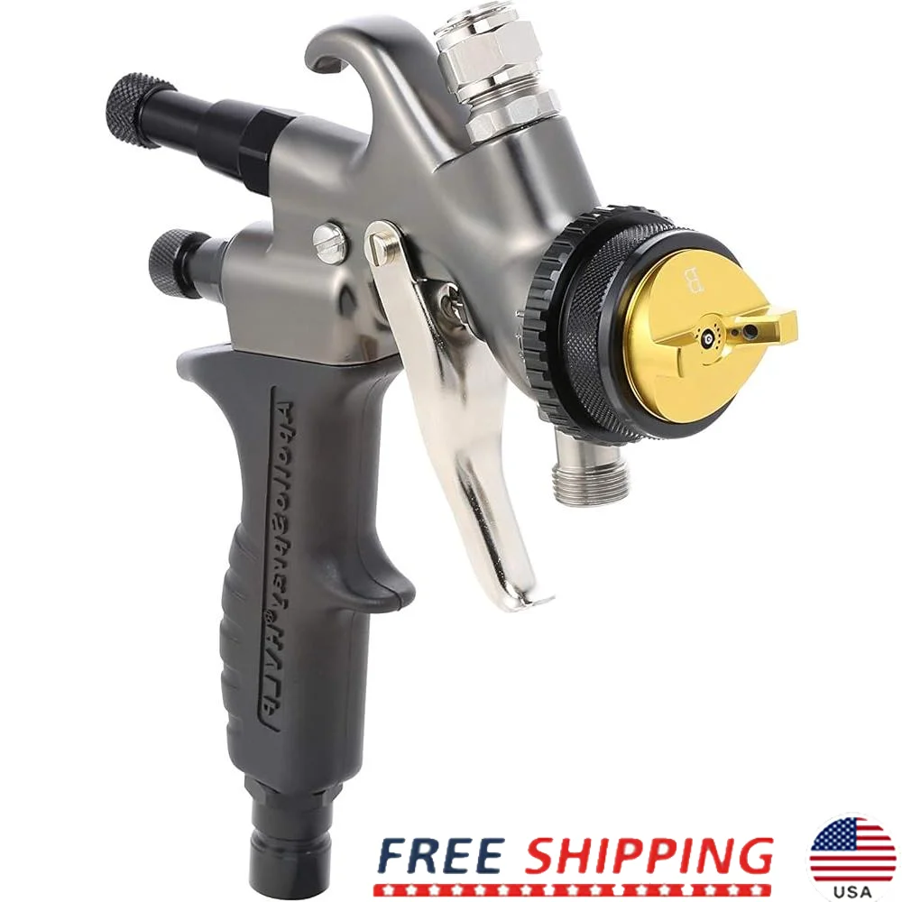 Apollo HVLP Turbine Non-Bleed Spray Gun Stainless Steel 75L High Efficiency Painting Tool Professional Production Equipment