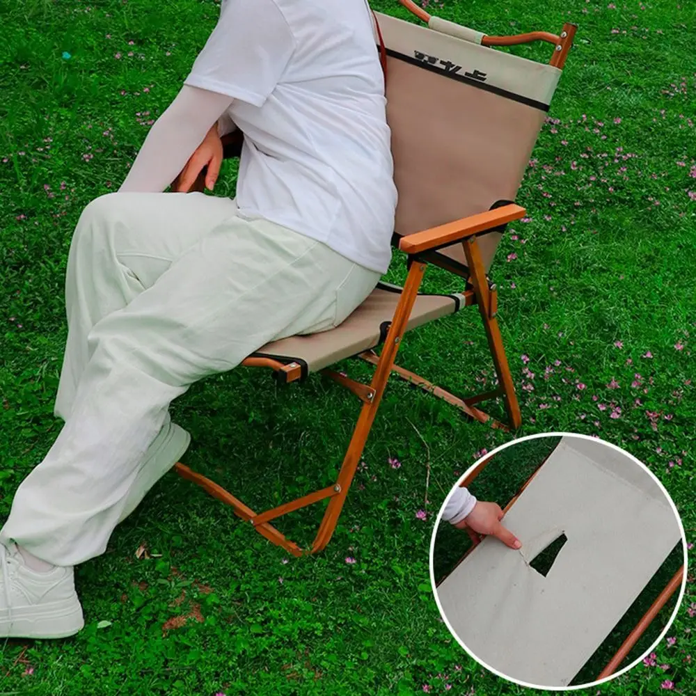 Breathable Camping Chair Cover Thickened Oxford Cloth Seat Cover Anti-slip Folding Chair Replacement Fabric
