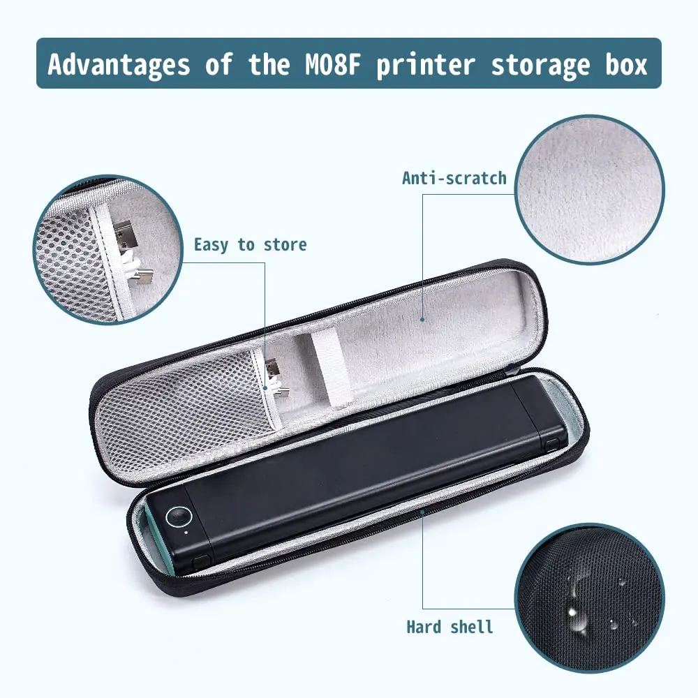 M08F Handheld Carry Bag To Protect Printer Mobile Travel Printer Storage Holder