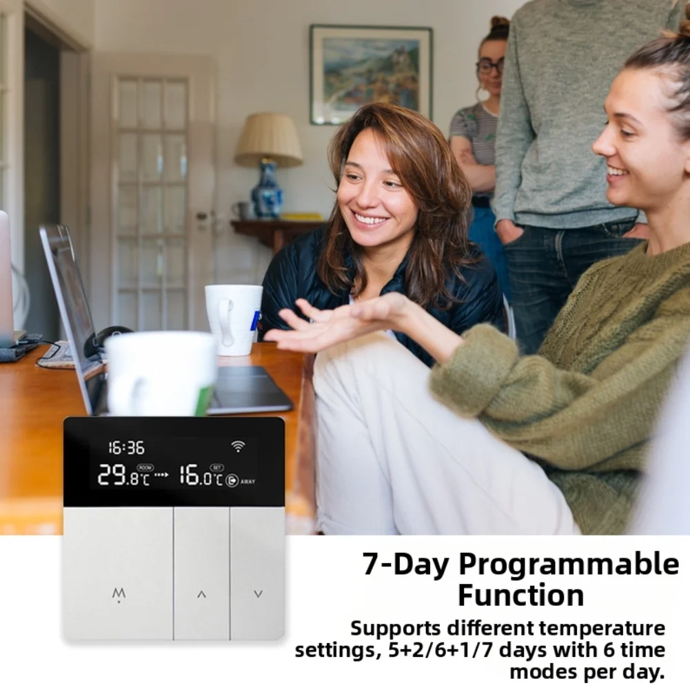 Smart WiFi Thermostat Supporting For Tuya for platform for Electric Floor Heating Wall Mounted Boilers and Central Heating