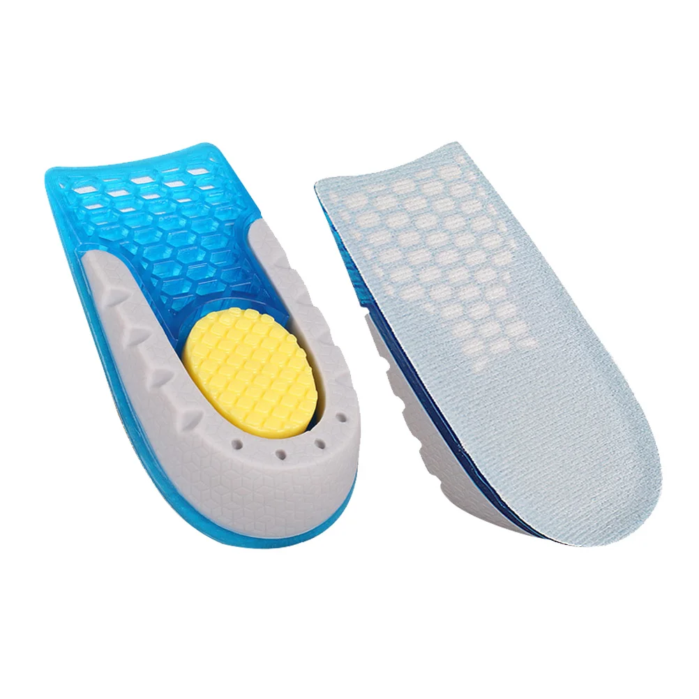 

1 Pair Invisible Heighten Insoles Breathable Sweat Absorption Heel Lift Inner Heightening Cushions Shoe Lift Pads Foot Care Tool