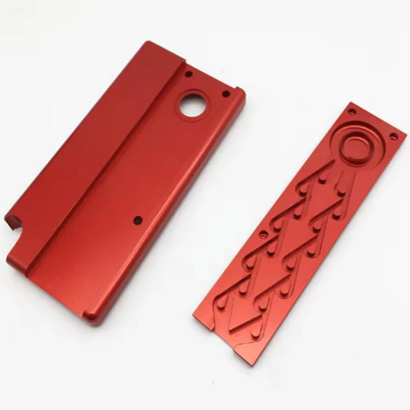 Red Anodized Aluminum CNC Milling Part Smooth Metal Hign Quality Manufacture