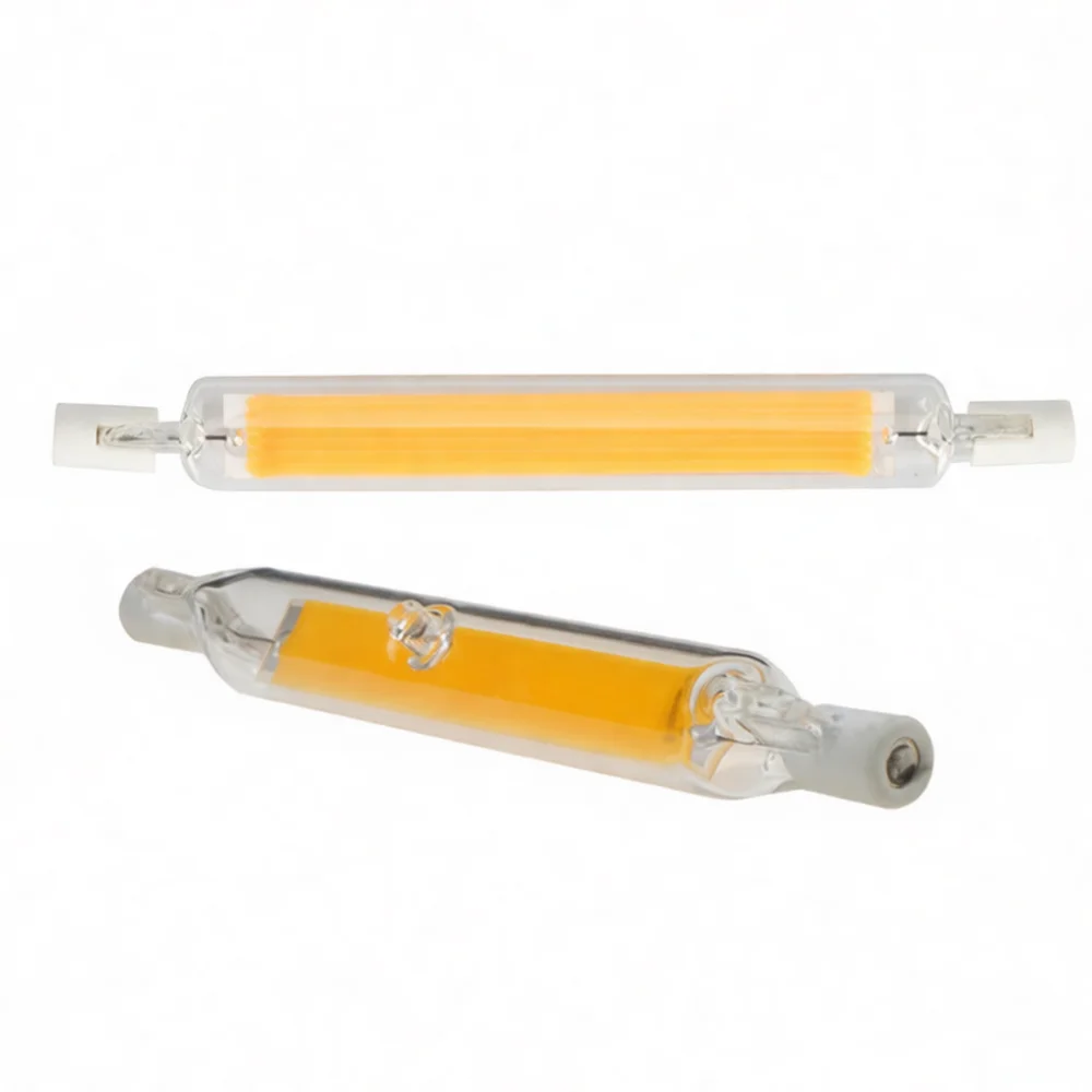Outdoor Lighting Glass Replacement - Ściemnialna żarówka LED COB R7S dwustronna,