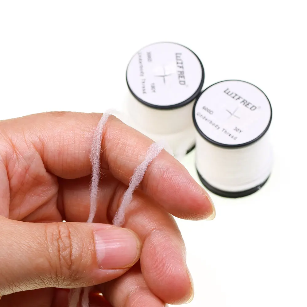 Hilo de atado Bimoo 300D/600D blanco para moscas Scud