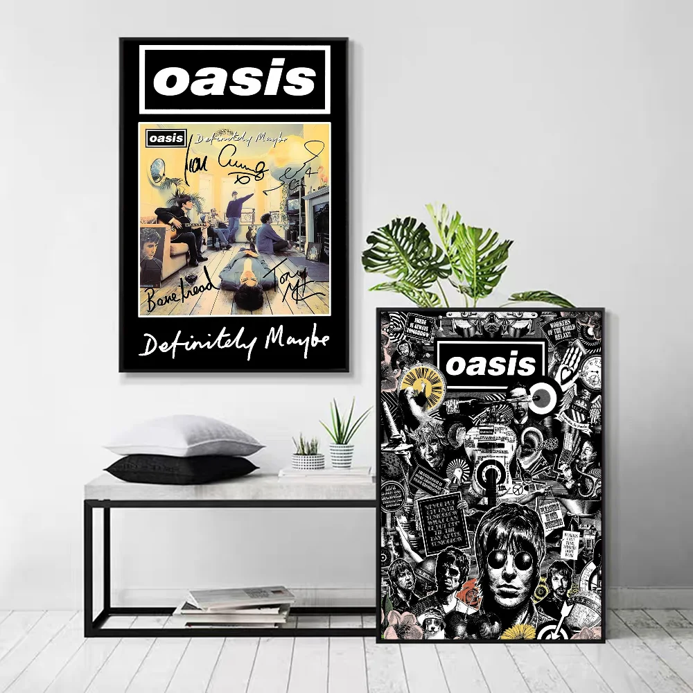 Band T-The R-Rain Cool O-Oasis Classic Vintage Posters Decoracion Painting Wall Art White Kraft Paper Kawaii Room Decor