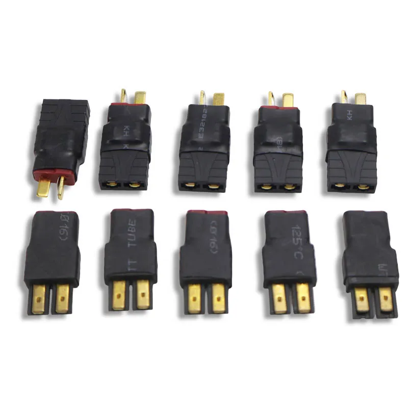 T-Stecker auf TRX-Adapter-Verbinder – Drahtloser T-Stecker auf TRX-Stecker/Buchse für RC-Lipo-Akku-Steuerungsteile, DIY-Auto, Drohne