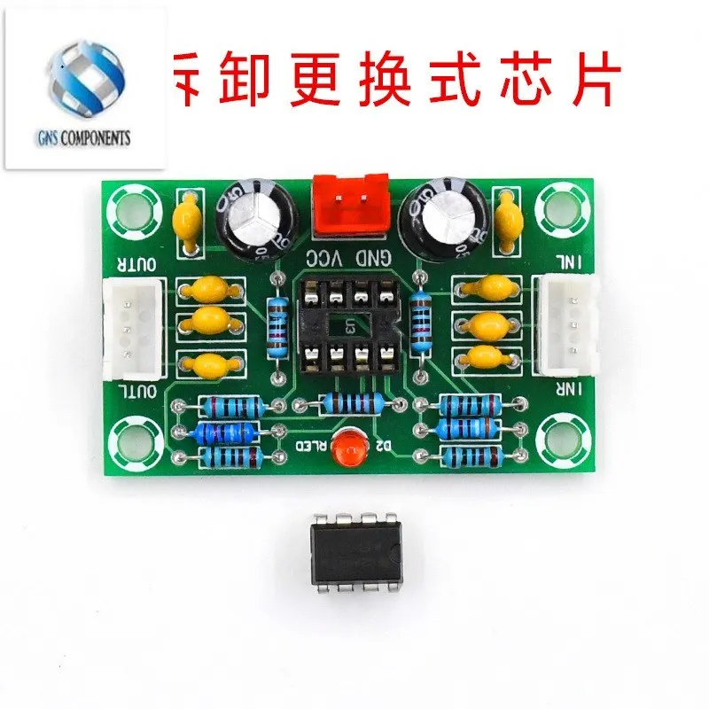 XH-A902 NE5532 Operational Pre-Amplifier Module Digital Audio Front Amplifier Board Preamplifier 5 Times Rate Wide Voltage