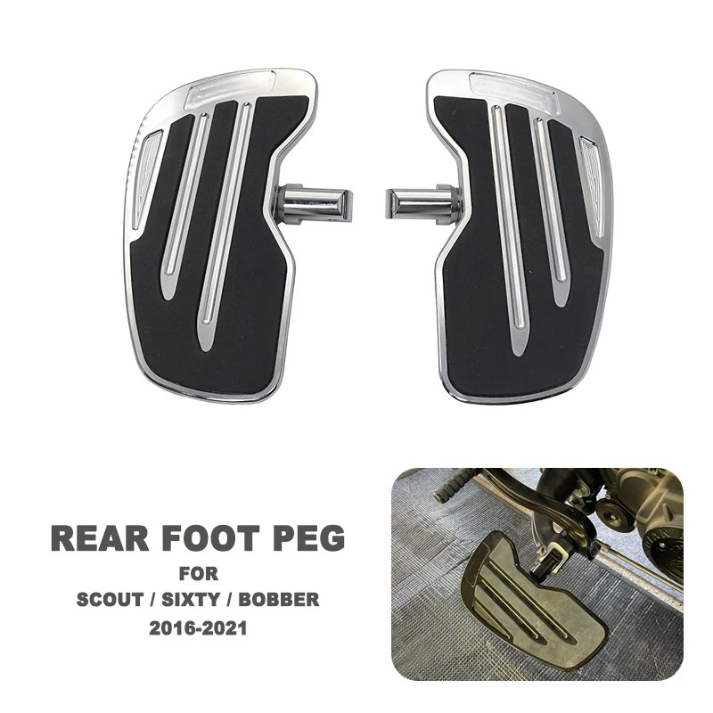 

For Indian Scout / Sixty / Bobber 2016-2021 2019 2020 Motorcycle Rear Foot Controls Foot Peg Pedal Footrest Extension Footpeg