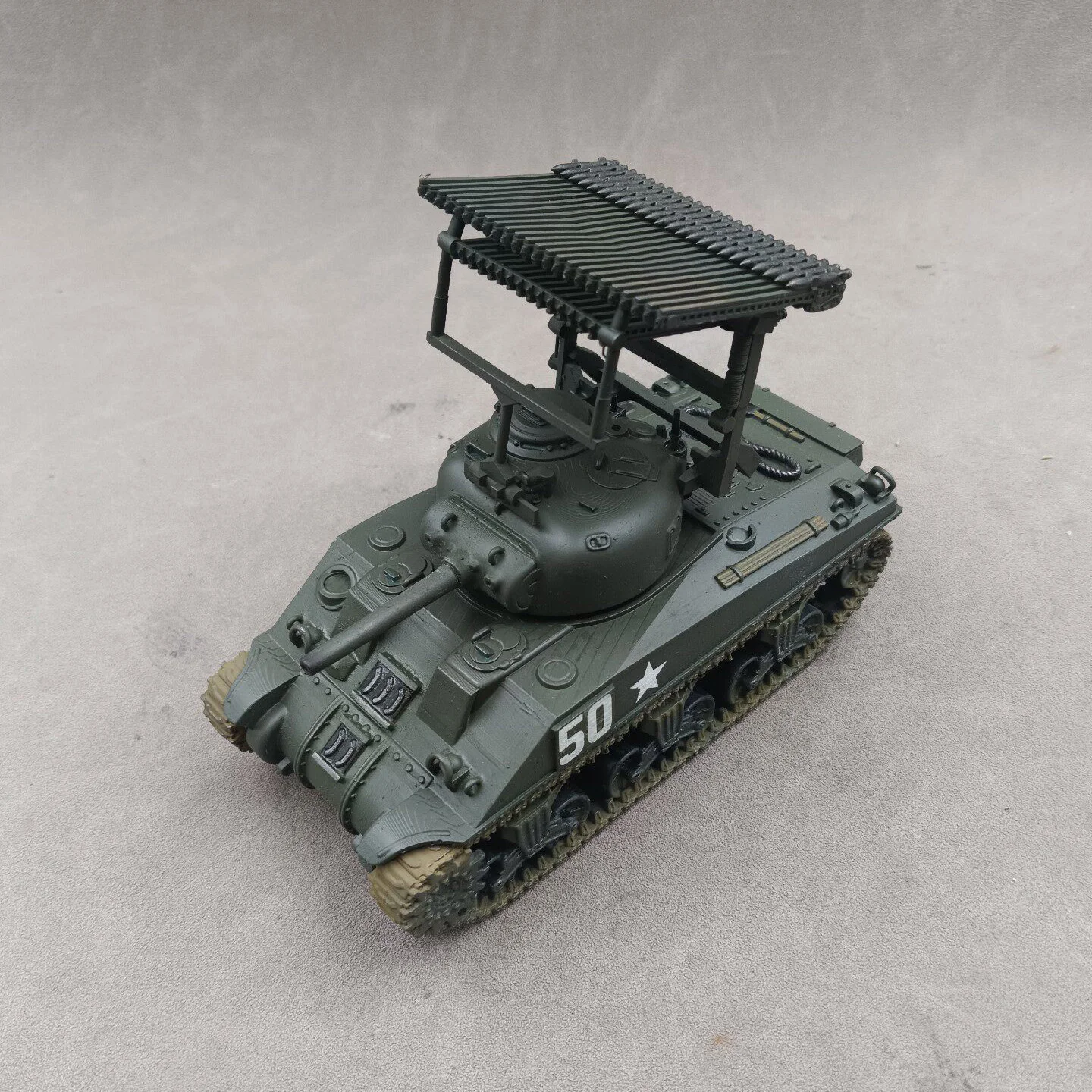 1/35 Sherman Tank (Organ MLRS), SLA printing hand-colored finished model decorative ornament