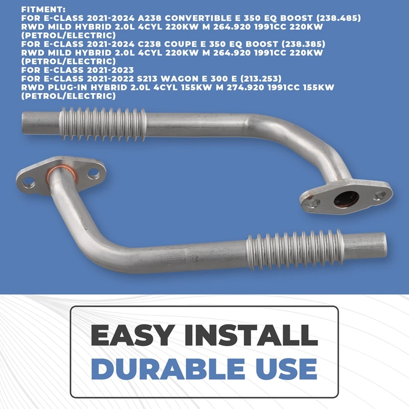 A99F-A 2740900377 2740900377   Turbolader Turbo Ölrücklaufrohr Leitungsschlauch für Mercedes-Benz C-W205 E-W212 W213 2012-2024