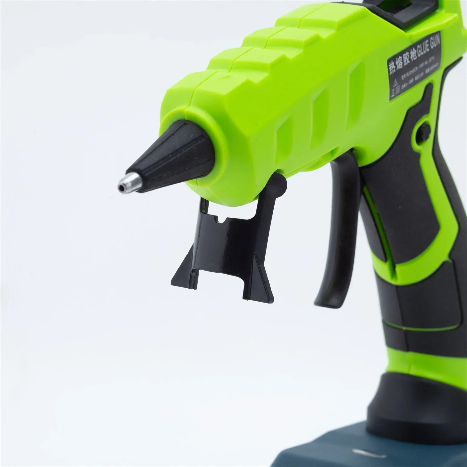 Pistola de pegamento de fusión en caliente inalámbrica, 60W, para BLACK + DECKER, 20V, batería de litio, bricolaje, pistola de Navidad con 10 barras de pegamento de piezas (sin batería)