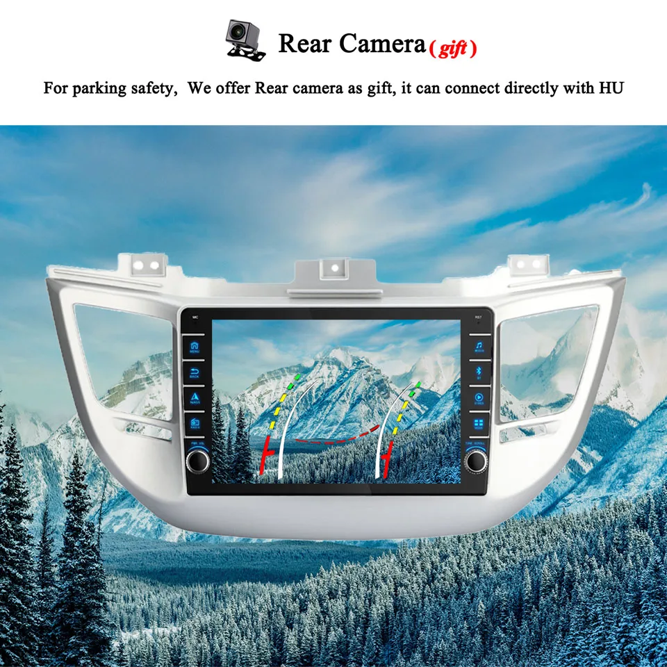 For Hyundai Tucson ix35 2015 2016 2017 2018 Car Radio Stereo Video Audio A/V Tape Recorder DVD Cassette 4G Lte WiFi Carplay DSP
