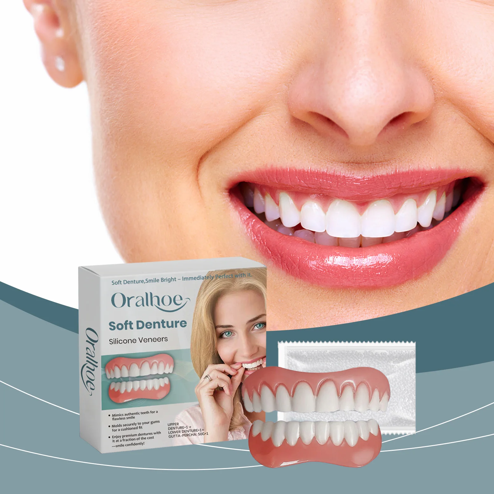Oralhoe Temporary Tooth Filling Kit - Natural Look Gap Repair Set