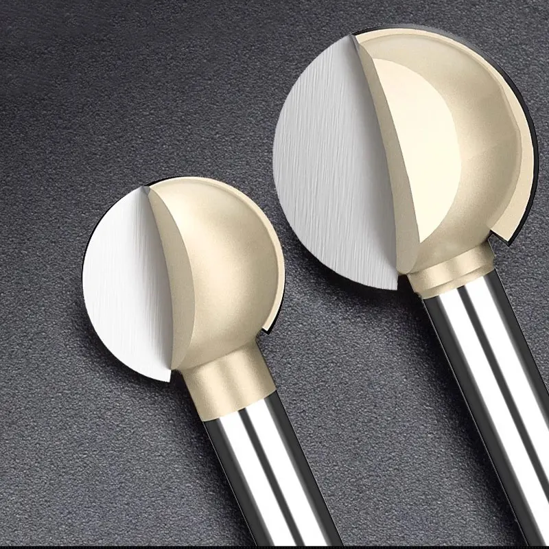 HUHAO 1pc 볼 코 라운드 조각 비트 3mm /6mm 목재 초경 볼 엔드 라우터 비트 용 생크 라우터 비트 CNC 밀링 커터 도구