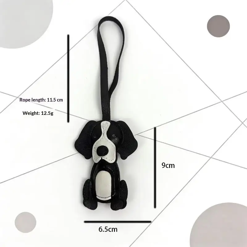 1Pcs Faux Leather Adjustable Strap For Keys Bags And Phone Chains Cute Beagle Dog Pendant Valentine's Day Gift For Men And Women