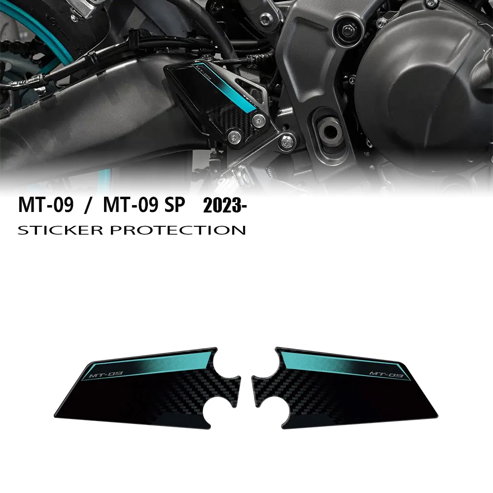 For MT-09 MT09 SP 2024 2025 Motorcycle Heel Pad Protection Decorative 3D Stickers