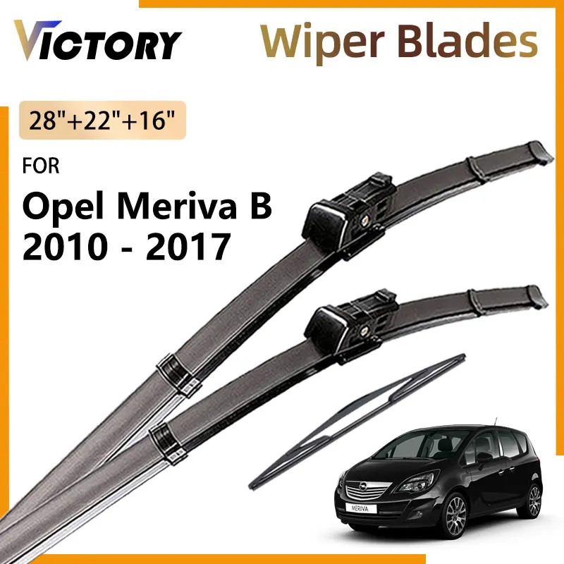 Front Rear Wiper Blades For Vauxhall Opel Meriva B 2010 - 2017 2015 2014 2013 2011 Crossvan Accessorie Windshield Window Brushes