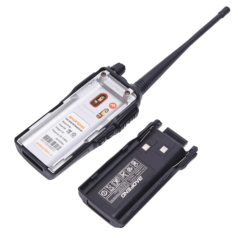 Baofeng-UV-82 Walkie Talkie, UV-82, Dual Band, VHF, UHF, UHF, Double PTT, Amateur Portable Radio, UV-82, 5W, 2Pcs