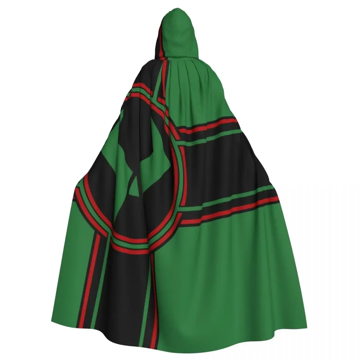 Unisex Adult Flag Of Latveria with Hood Long Witch Costume Cosplay