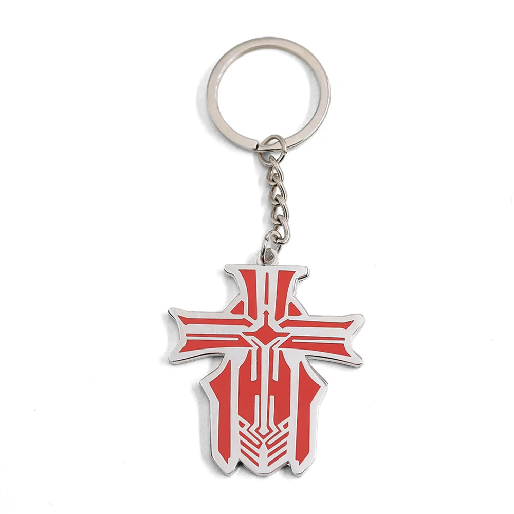 Iron Blood Logo Enamel Keychain Azur Lane Faction Sign Key Ring Strategy Combat Game Peripheral Pendant Gamer Collect