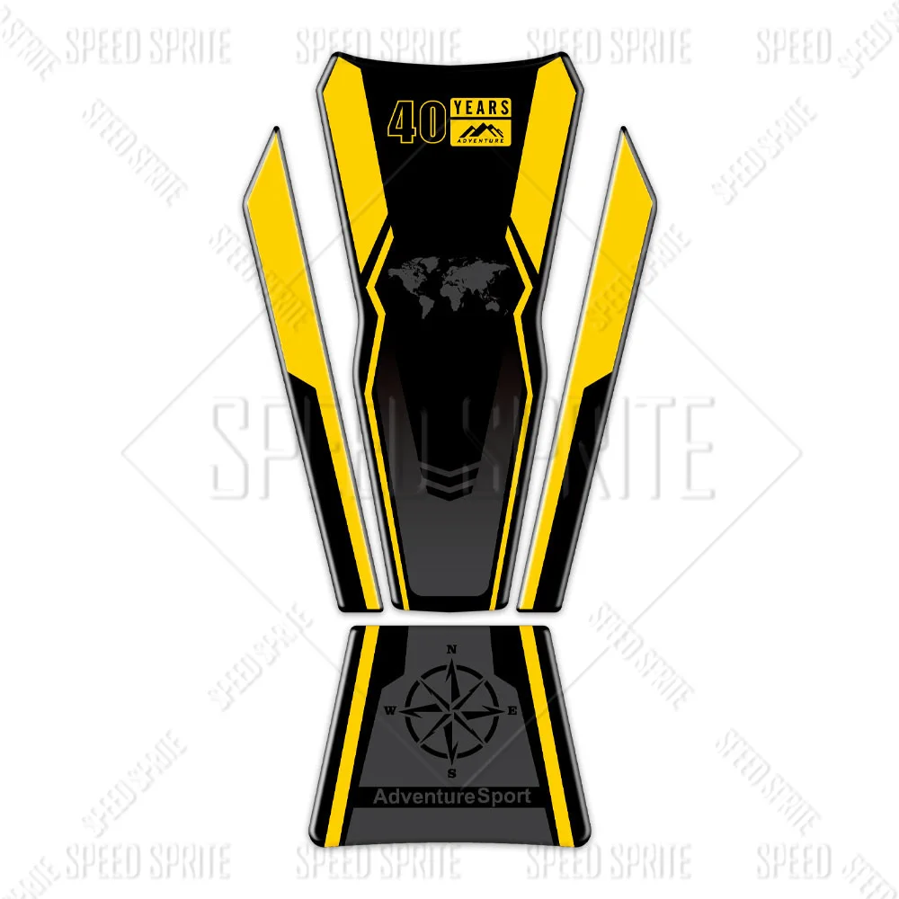 3D Motorcycle Tank Pad Sticker Protector Triple black 40 years Decal For F850GS F750GS F 850 750 GS 2020-2024