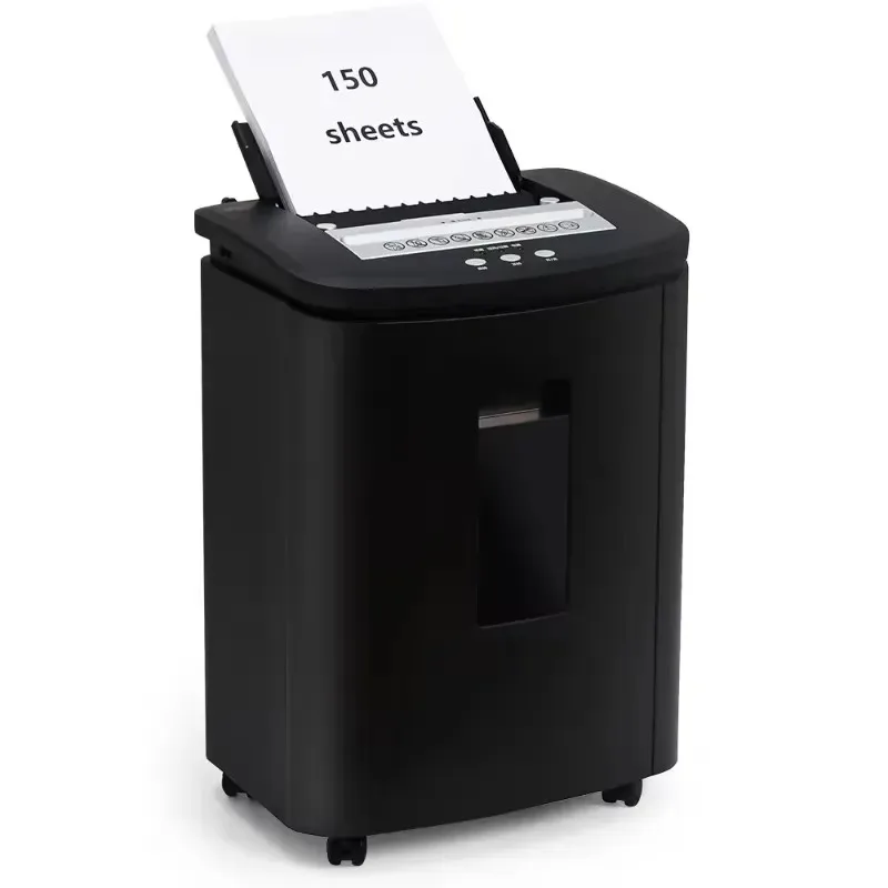 2026for Auto Feed Paper Shredder 150 Sheet Micro Cut P5 Document Credit Card Quiet Commercial Heavy Shredder With 25L
