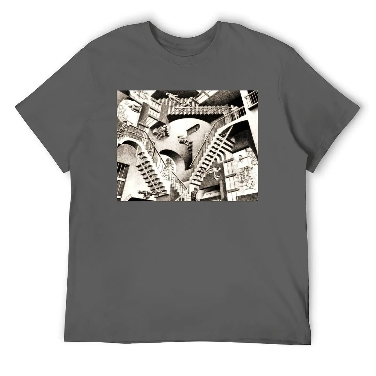 

Escher - Relativity T-Shirt T-shirts man plus sizes street wear men graphic t shirts