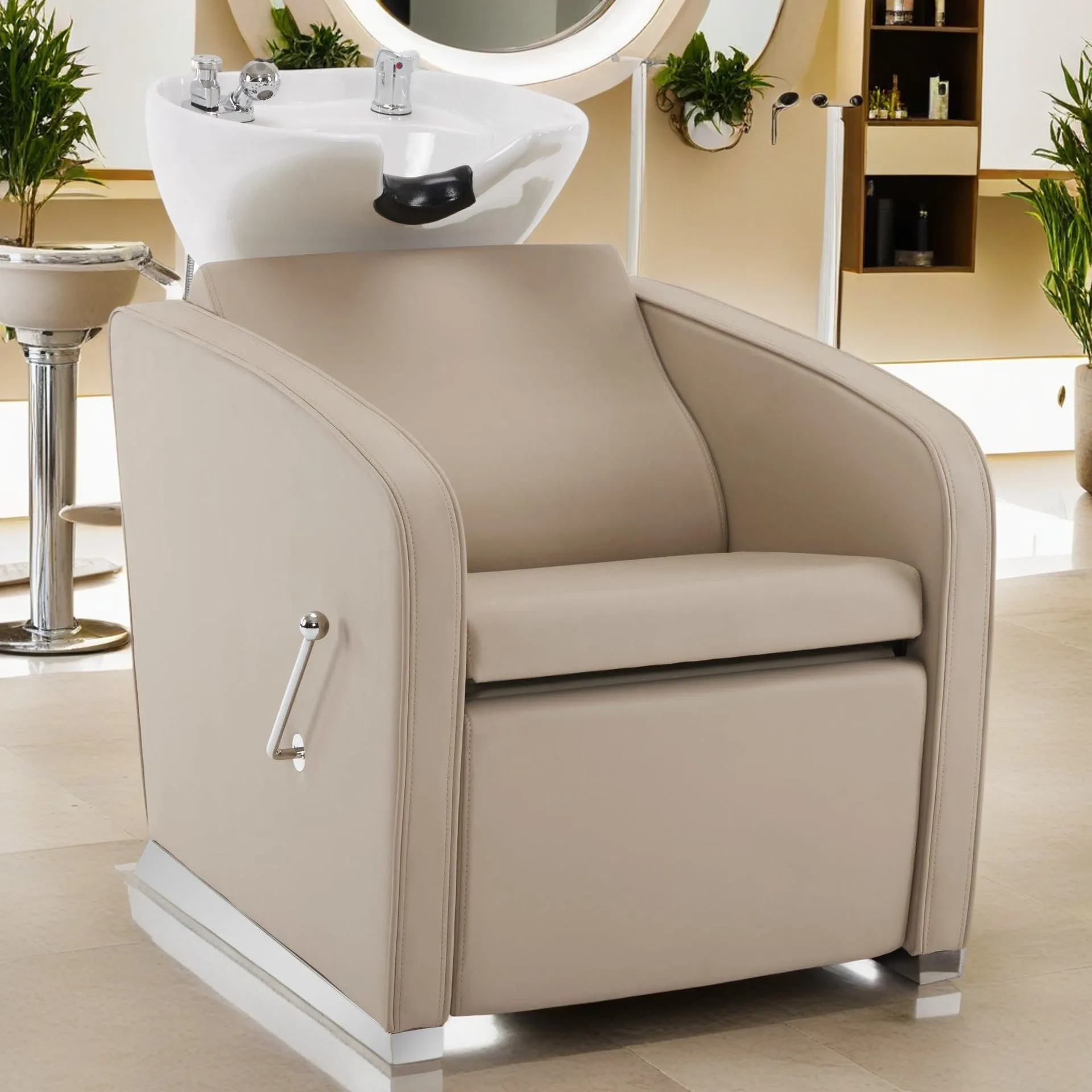 High End Women Salon Custom Color Hairdressing Hair Washing Shampoo Chair Sed with Salon