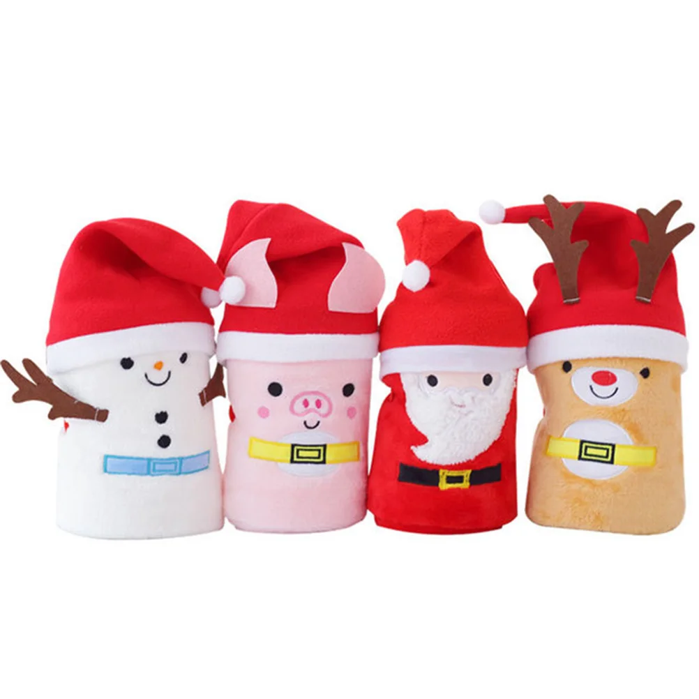 

Snowman Hat Blanket Christmas Kids Blankets Decor and Sleeping Couch Cover Flannel Decorate