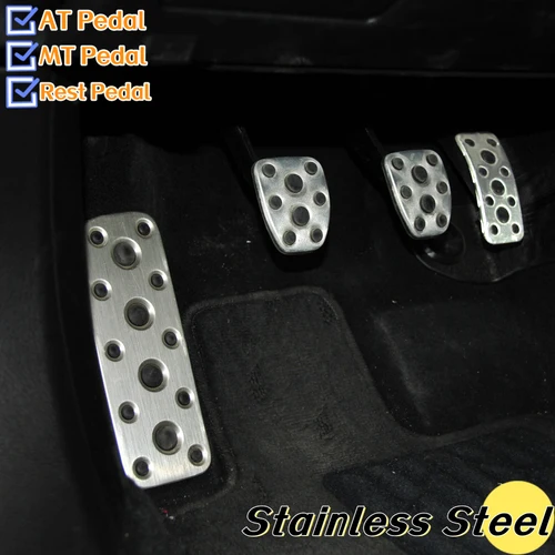 Pedales de coche para Subaru Forester 2003-2005 Legacy 2004-2014 Outback 2004-2006 cubierta de Pedal de coche de acero inoxidable