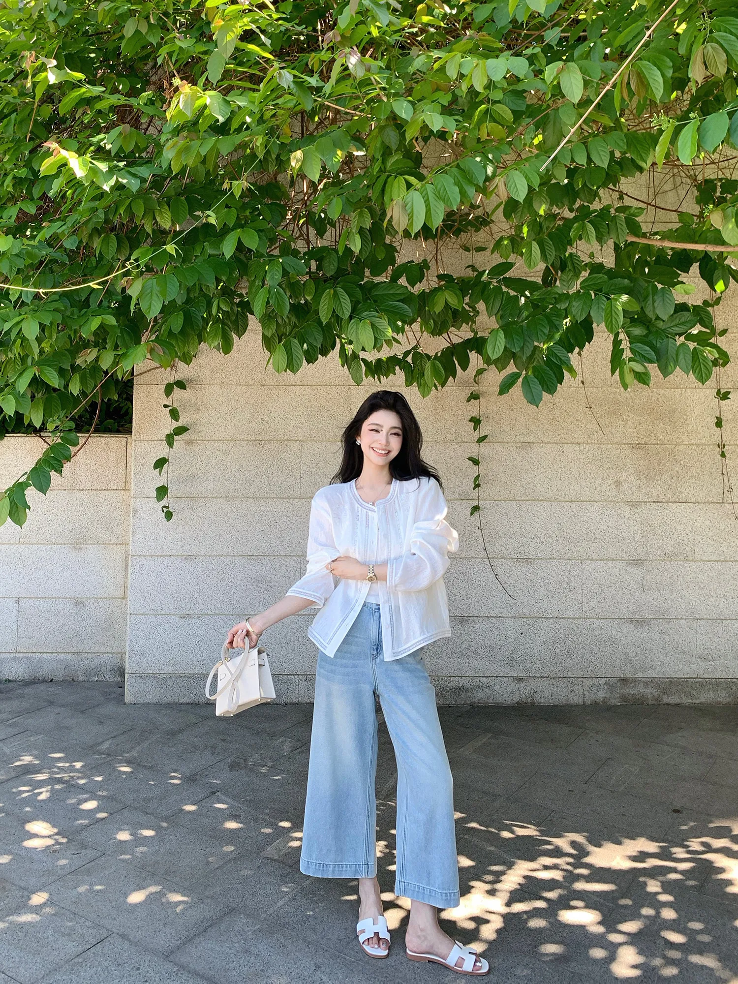 

Джинсы женские прямые Lilylikummer Light Blue Clean Fre Sea из хлопкового стрейч-денима, весна-лето, прямая поставка