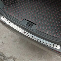 For MG ZS Trunk Trim Rear Bumper Protector Car Accessories Stainless Steel Door Sill Scuff Plate Sticker  2020 2021 2022 2023