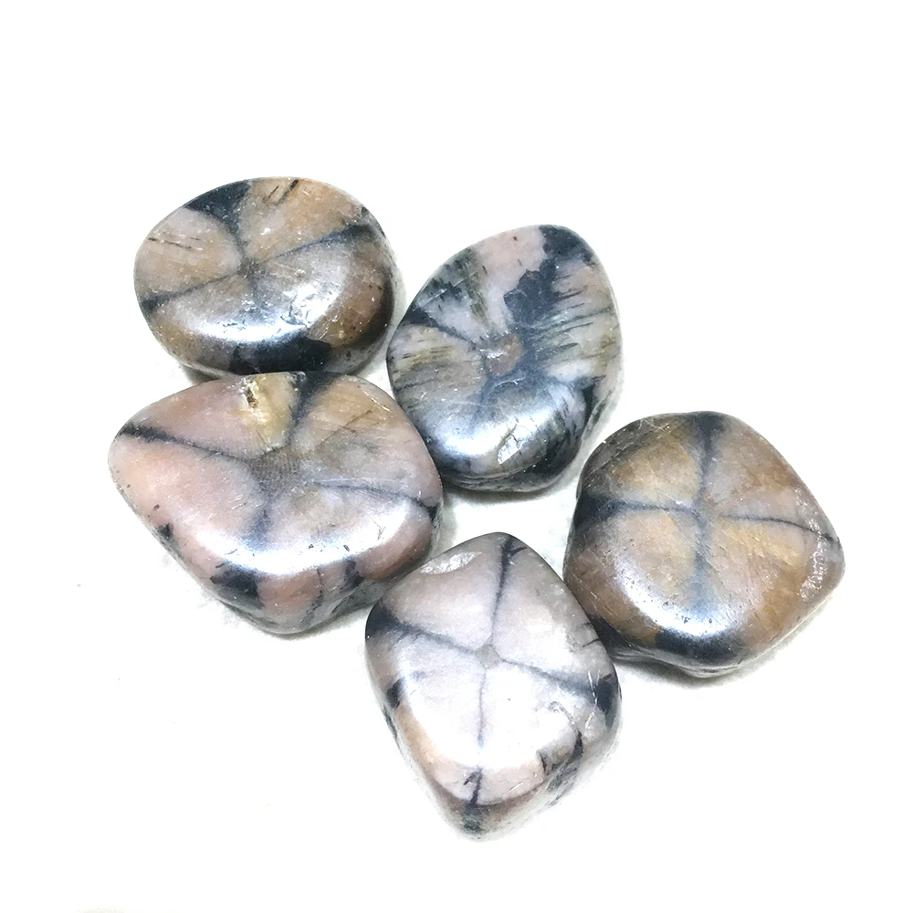 

DS Natural Polished Andalusite Raw Staurolite Quartz Crystal Stone Mineral Specimen Reiking Healing Crystal DIY Jewelry Gift