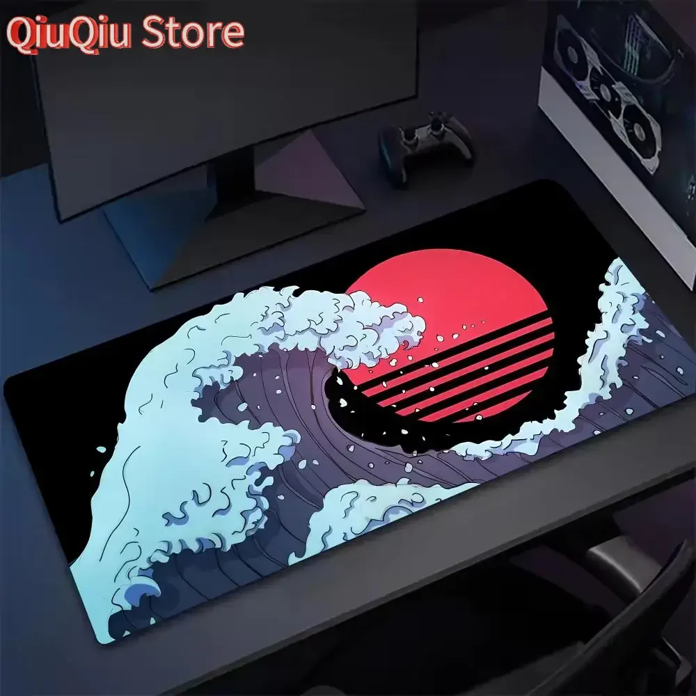 

Японский волнистый коврик для мыши, большой коврик для мыши XXL, игровой настольный коврик, мини-ПК для компьютерных геймеров, ноутбука, планшета, коврик для мыши, офисная клавиатура pa