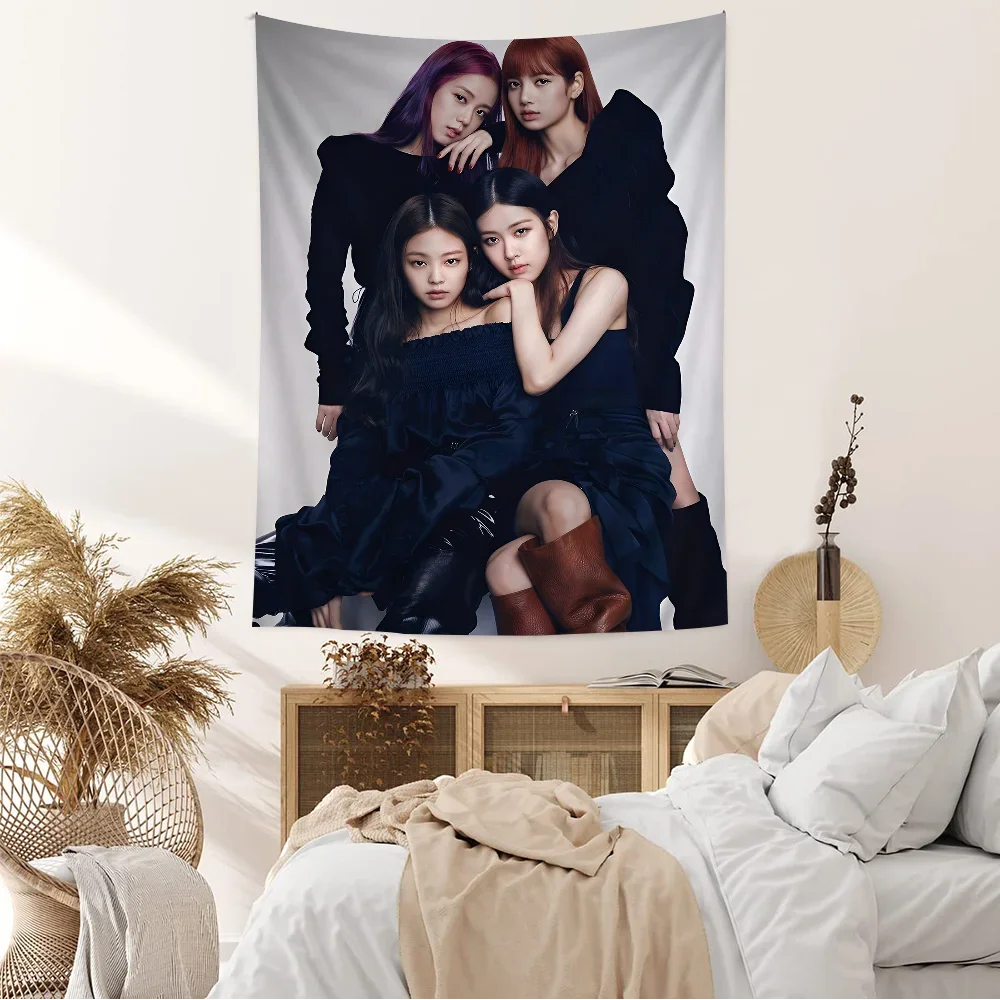 Kpop B-Blackpink Hanging Bohemian Tapestry Bohemian Wall Tapestries Mandala Cheap Hippie Wall Hanging