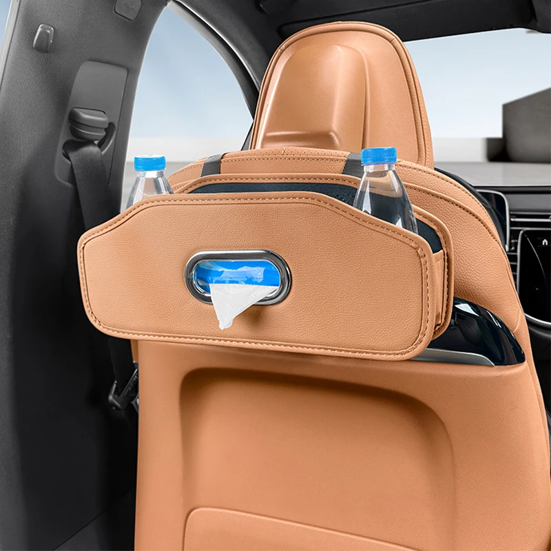 مسند ظهر للمقعد صندوق تخزين متعدد الوظائف ملحقات تخزين داخلية للسيارات لسيارة Mercedes-Benz E-Class W214 S214 2024