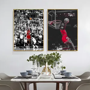 M-Michael J-Jordan selbst klebendes Plakat, Wanddekoration, selbstklebende Kunst, wasserdichtes Kleberpapier, Kaffee, Bar, Wohnzimmer, 1PC 6 Hauptverkäufe Michael Jordan - №1