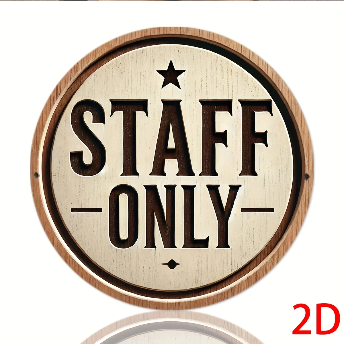 1pc 2D Flat Print Metal Iron Sign Vintage 
